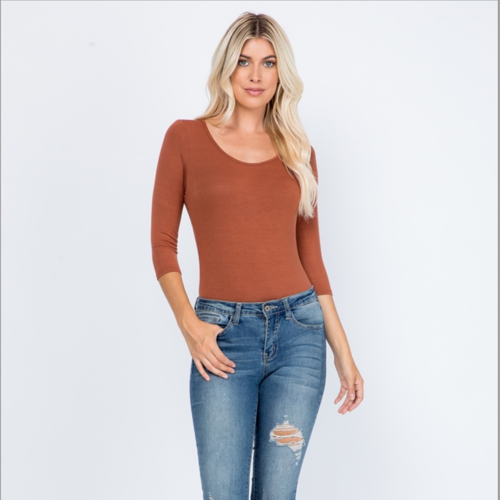 Perfect Peach Hazelnut Bodysuit